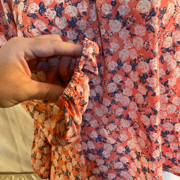 Copper Key off the shoulder thin long sleeve top size M - Picture 2 of 5